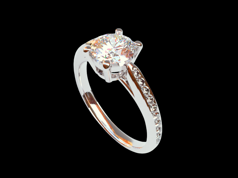 アンティークデザインの婚約指輪